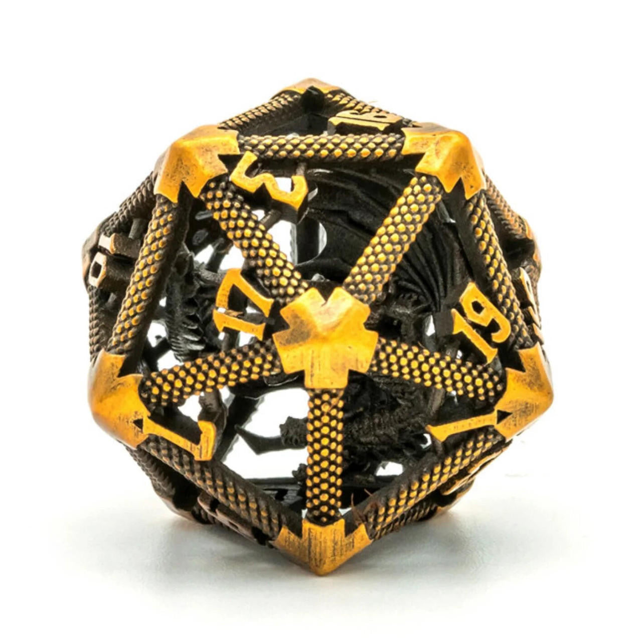 Foam Brain Games Hollow Dragon Keep D20 - Gold 18mm